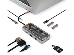 Hub Usb-c 10 Em 1, Estação De Acoplamento, Type-c Para Pd, Hdmi, Usb