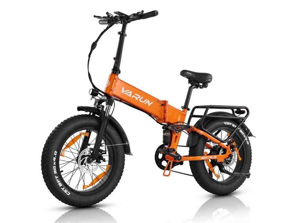 Bicicleta Elétrica Dobrável VARUN S20 2 Suspensão Total Bateria 48v 13ah 20 Pol.