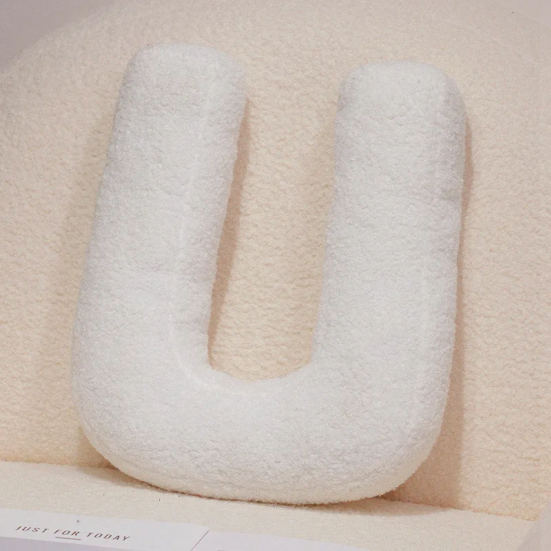 (u) Almofada Confortável Com O Alfabeto Inglês, Almofada Para Sofá, Brinquedo De Pelúcia