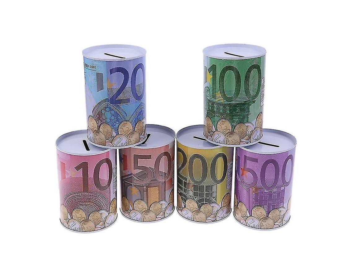 Porcelana De Piggy Bank De Lata 11x7.5cm, Cor Como Na Imagem, Só Para Guardar Dinheiro, Quebrar Para Retirar Aparência De 10 Euros