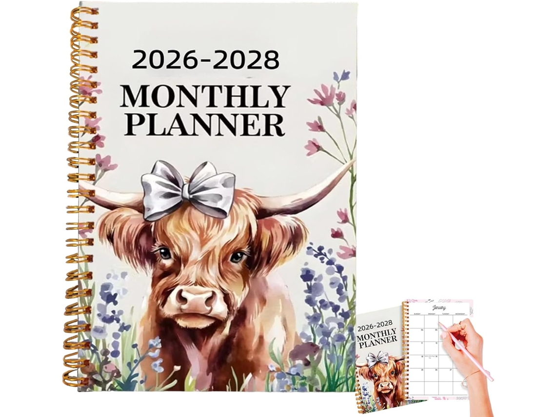 Agenda Trienal 2026-2028 50 Páginas Bloco-notas Académique