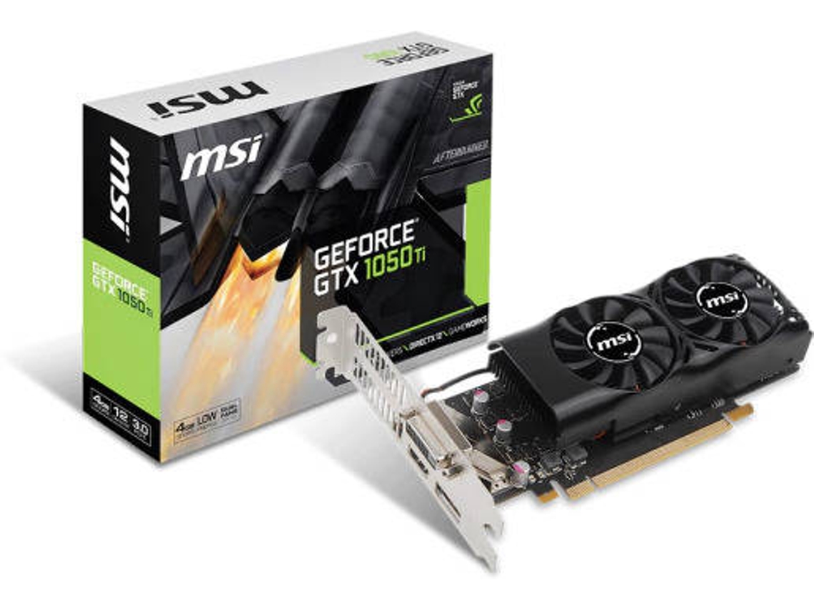 Placa Gráfica MSI GeForce GTX 1050Ti (NVIDIA - 4 GB DDR5)