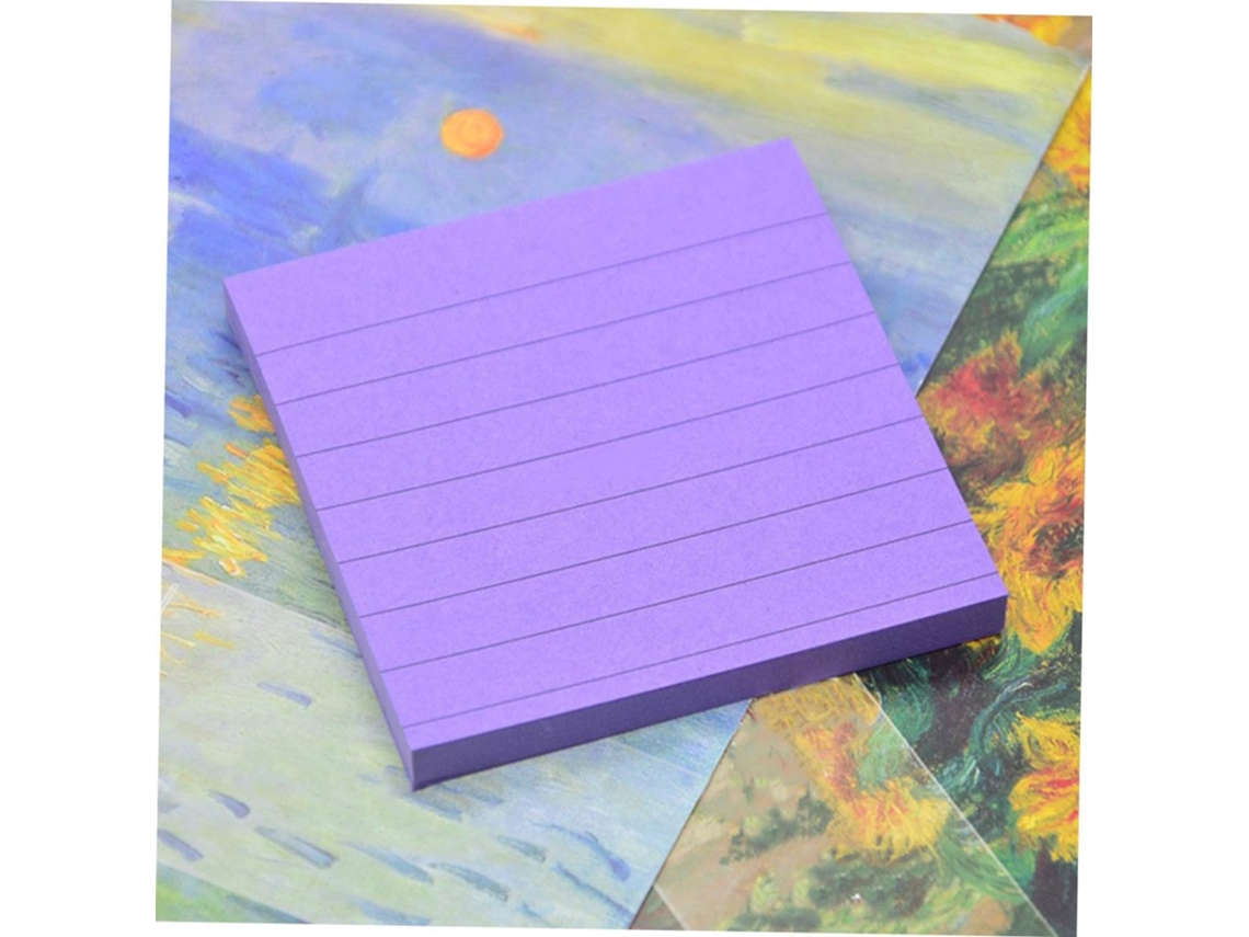 Bloc Notes Adhésifs Papier Lignés Couleurs Assorties Fluorescentes E Kraft Autocolantes Para Bureau École Et
