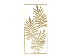 Decor de Parede com Folhas de Metal Dourado Estilo Nórdico LAXISCREED
