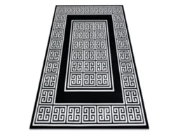 Tapete Gloss Moderno 6776 85 À Moda, Quadro, Grego Preto/Marfim (200 x 290 cm)