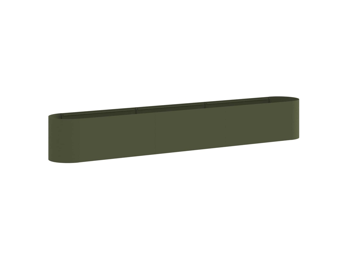 Vidaxl Cama De Jardim Elevada Verde-azeitona 280 X 40 X 40 Cm