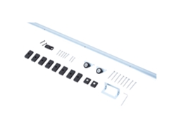 Kit de Herraje para Porta Corrediça 186cm acessórios para Porta de Correr de Madeira com Trilho Metálico BTFORUS