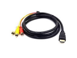 Cabo Adaptador Conversor De Componente Av De Áudio E Vídeo Compatível Com Hdmi 3rca Da Doonjiey Para Hdtv Aquaforge