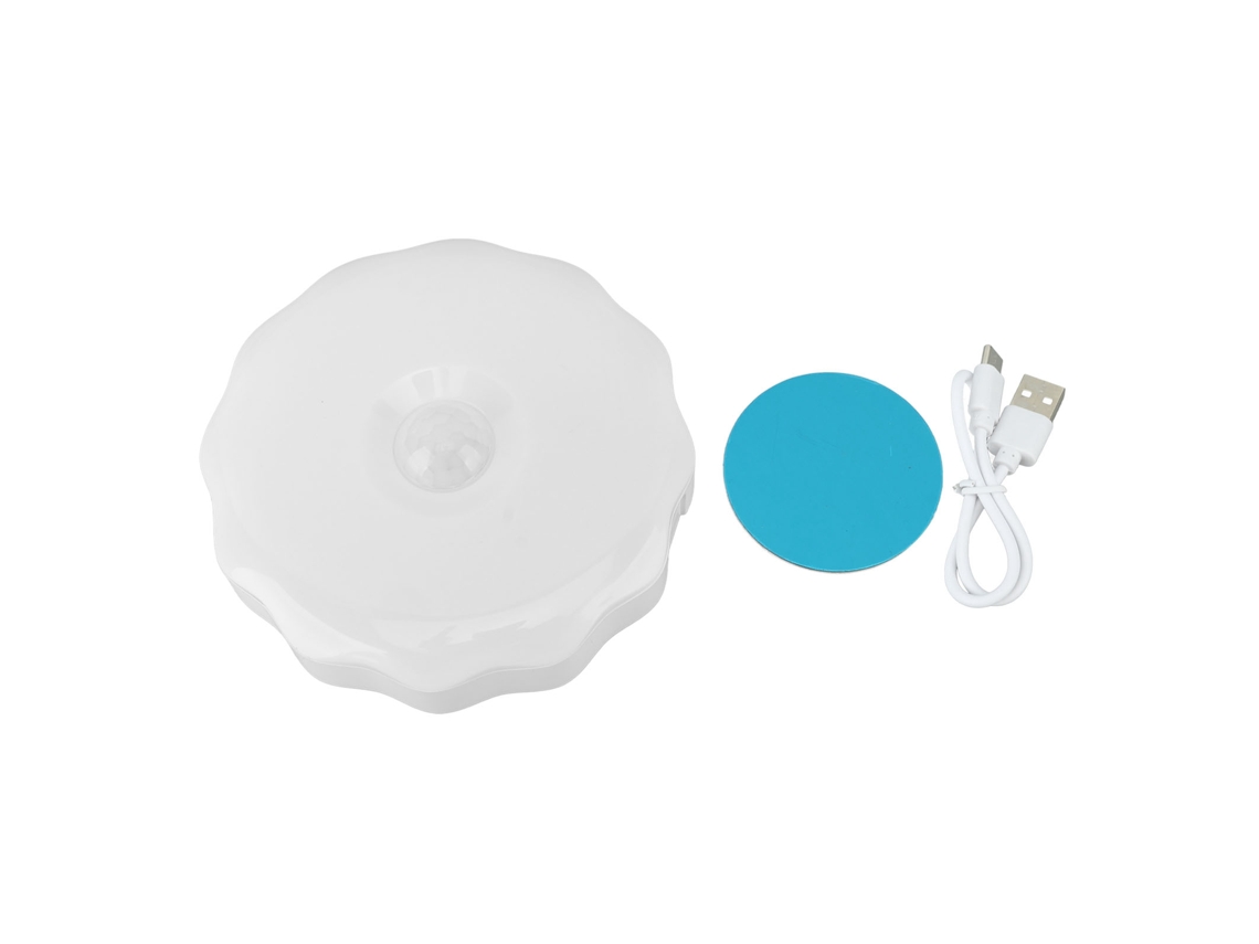 Lanterna Noturna com Sensor de Movimento Recarregável Efeitos de Luz Múltiplos Led Magnética | S/MARCA
