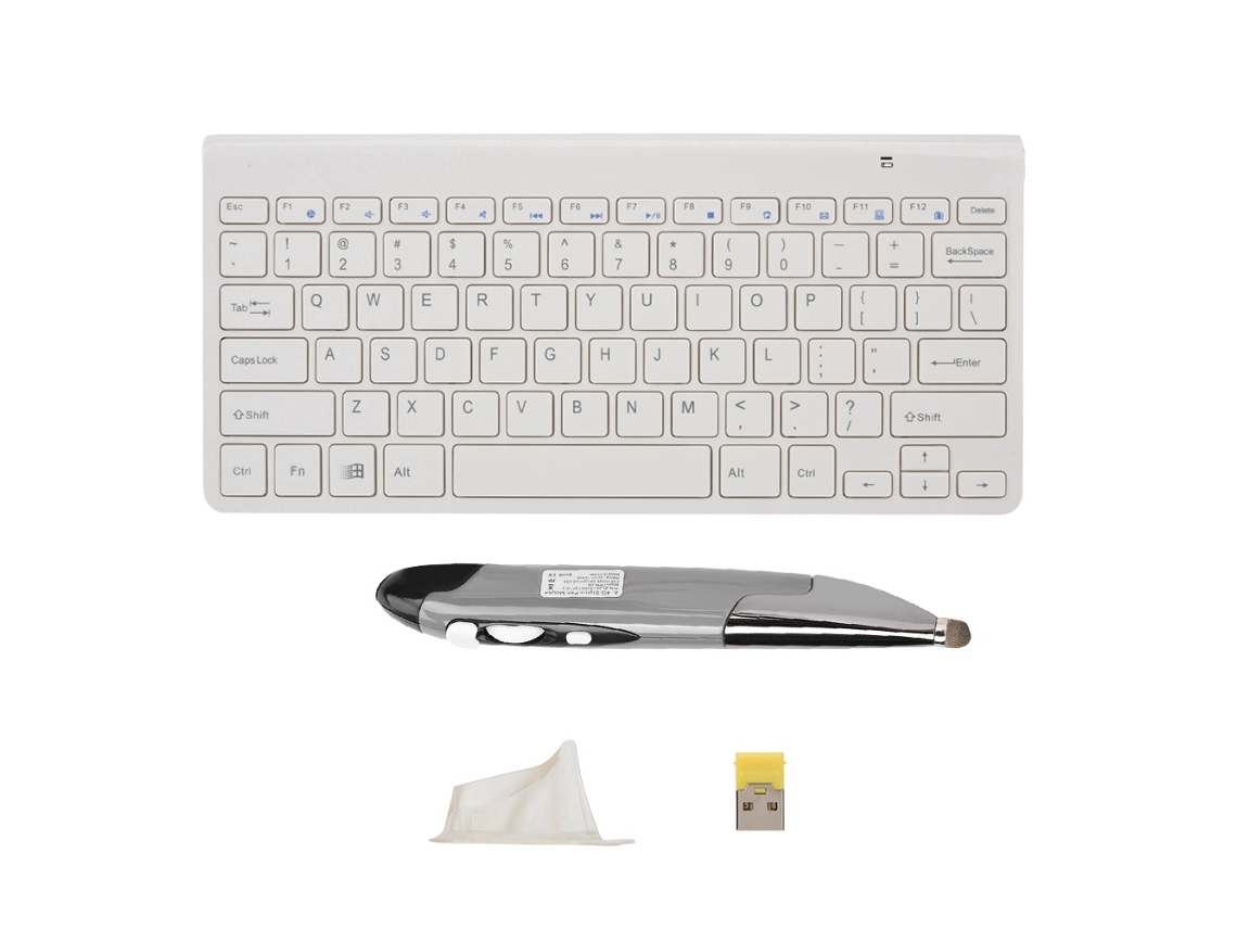 Conjunto de teclado e mouse LAXISCREED (sem fio, portátil, multimídia, multifuncional)