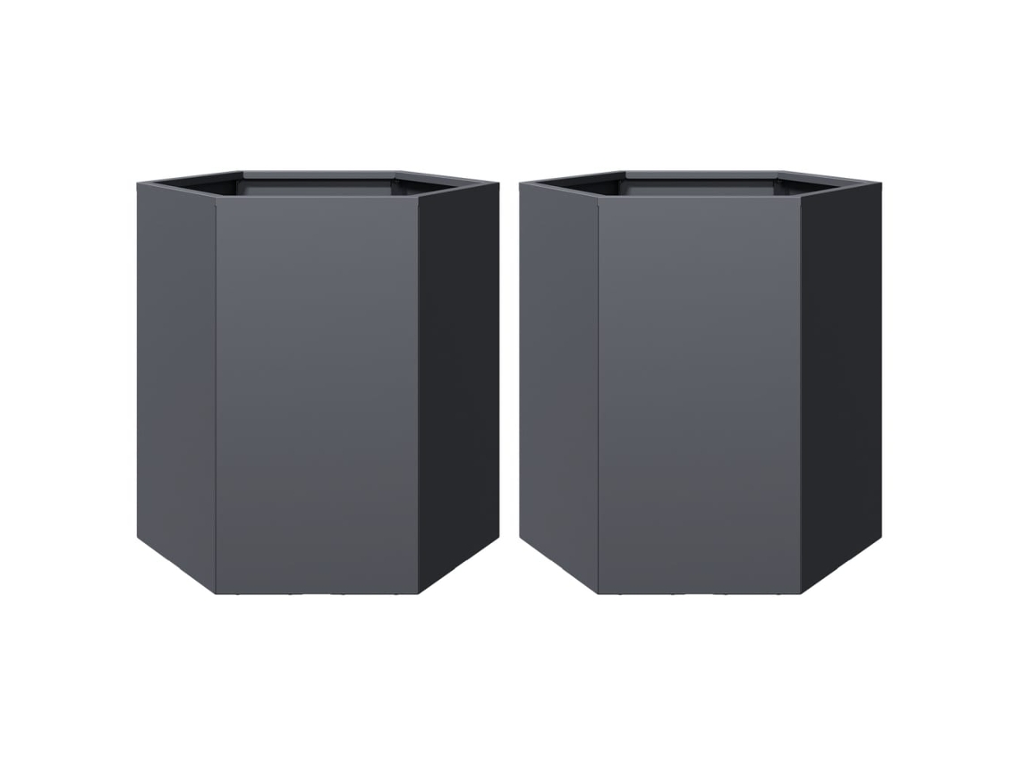 Garden Planter, Garden Planters Vidaxl Antracite Metal (46 X 40 X 45 Cm)