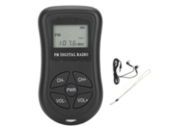 Aetheria rádio Portátil Profissional Kdka 600 Fm Estéreo com Display Lcd e Fone de Ouvido