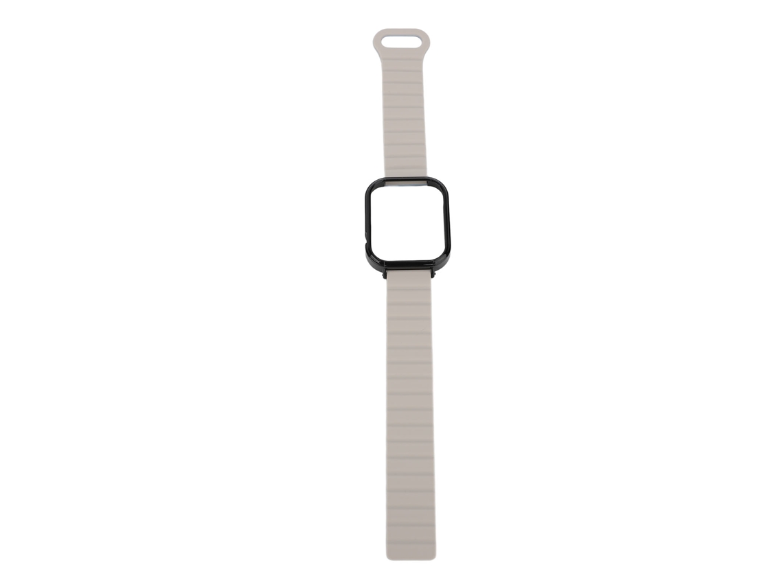 Pulseira de Silicone Magnética com Capa Protetora Preta para Watch Fit 3 Azul Starlight