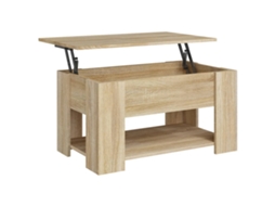 Coffee Table, Coffee Tables Vidaxl Marrom Madeira Processada (79 X 49 X 41 Cm)