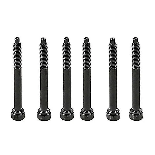 6 Parafusos de Trava de Corda para Guitarra Elétrica, em Metal Resistente, para Sistema Tremolo de Trava Dupla AQUAFORGE