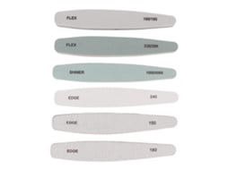 Lima de unhas profissional reutilizável e lavável com lâmina curva para manicure e pedicure, ferramenta de salão de beleza.