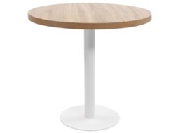 Mesa Bistrã´ 80 Cm Mdf Castanho Claro DKD HOME DECOR