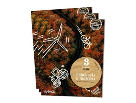 Livro Geografía E Historia 3. Da Editorial Anaya De Manuel Burgos Alonso, Mª Concepción Muñoz-delgado Y Mérida Et Al. (espanhol)