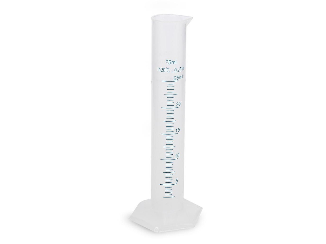 Proveta Graduada Transparente De 25 Ml Em Plástico