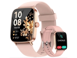 Smartwatch Idw28 De 185 Com Bluetooth Chamada Certificação Ip68 E 2 Pulseiras Rosa