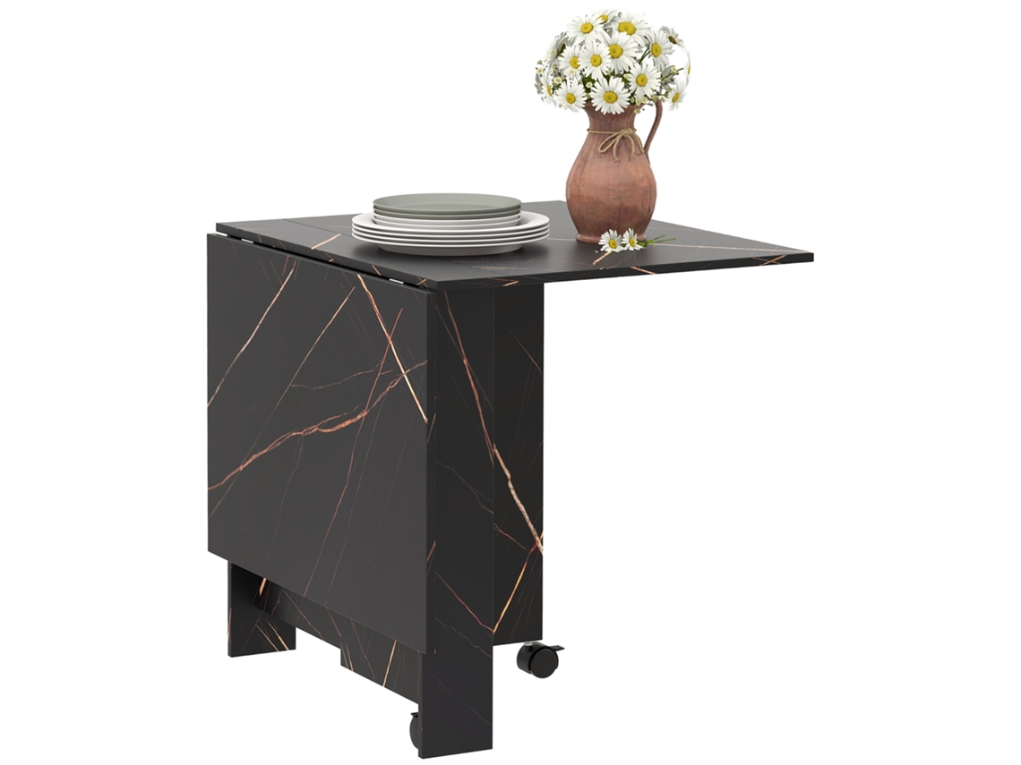Mesa dobrável para cozinha e jantar com 2 abas CHEZMOI