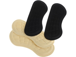 4 Pares De Protetores Calcanhar Flexíveis, Acolchoados E Respiráveis, Em Poliéster, Para Sapatos De Trabalho Almofadas