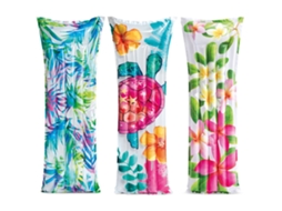 Colchão Inflável Para Piscina, Estampa Floral, 183x69 Cm