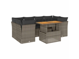 Garden Sofa Set, Garden Sofa Sets Vidaxl Cinzeto Rattan / Vime (n/a)