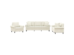 Sofa Set, Sofa Sets Vidaxl Creme Veludo (n/a)