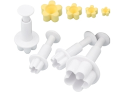 Conjunto De 4 Moldes Decorativos Para Flores De Fondant