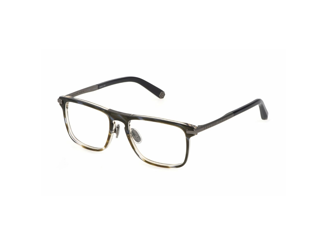 Philipp Plein VPP019M-5309N3-21G Armação de óculos masculina (marrom - metal - 145 mm - Ø 53 mm)