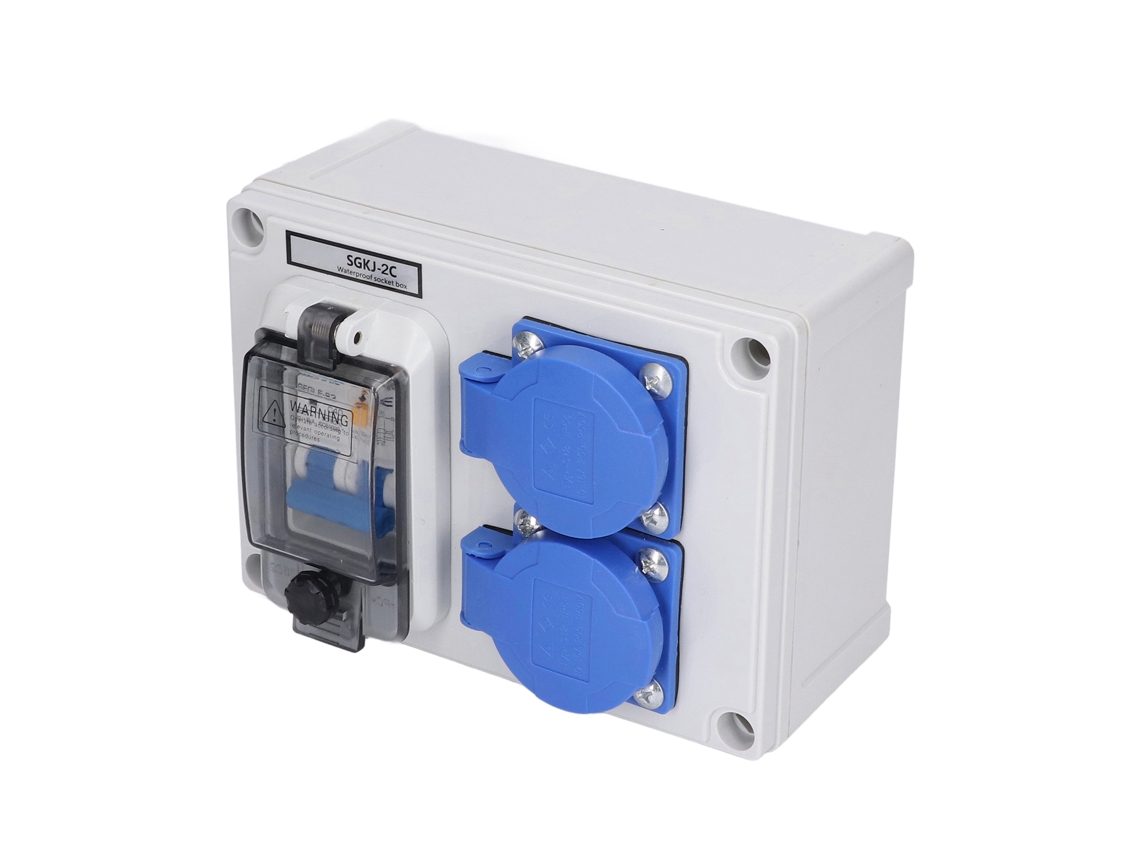 Tomada Parede Dupla Alemã Com Rcd 40a 230v