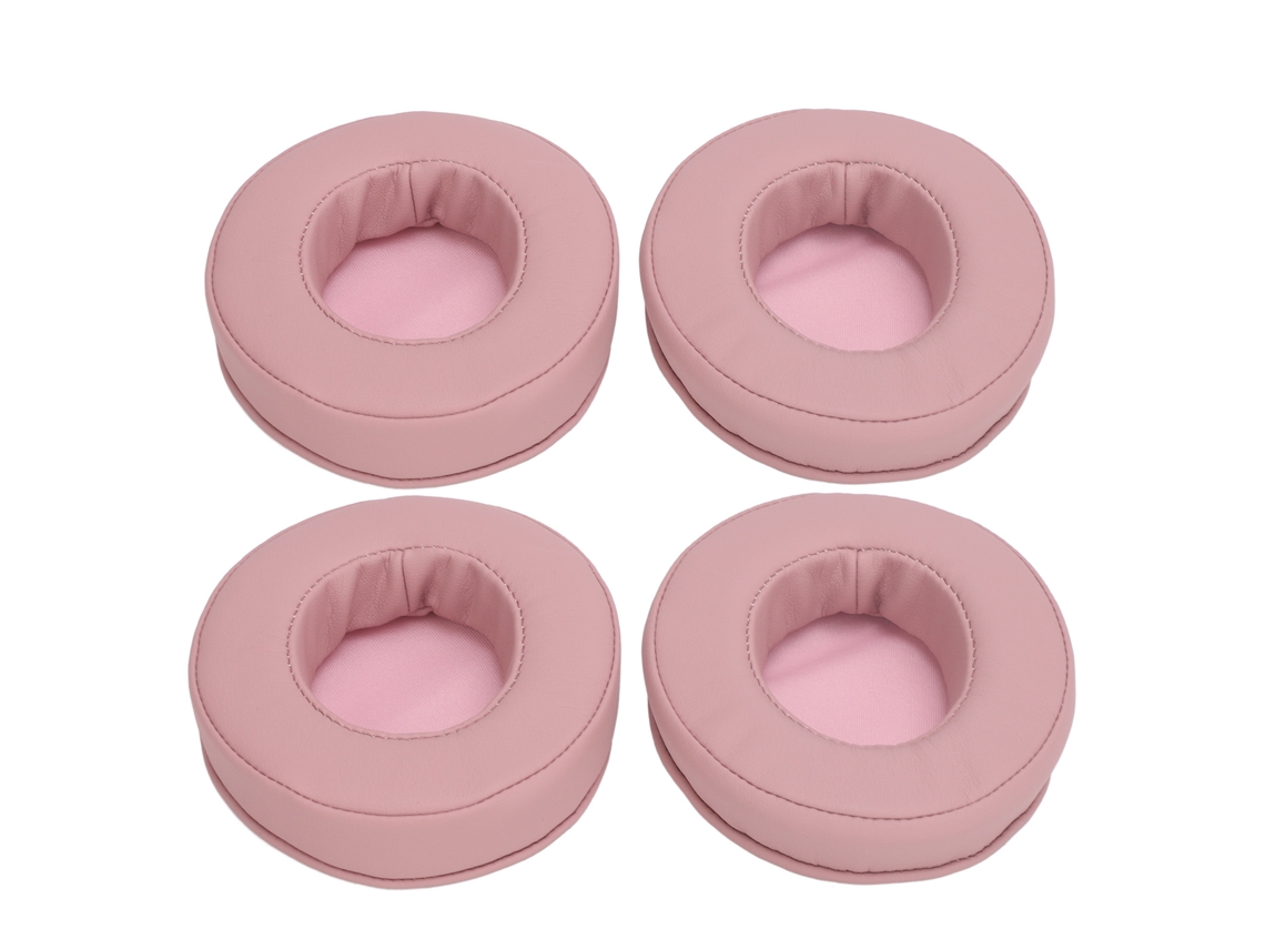 4pcs Almofadas Ouvido Para Headset Razer X Couro Proteína Espuma Memória Confortável Rosa