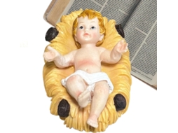 Presépio Natal Estatueta Menino Jesus Enfeite Resina Ornamento Colecionável Decoração Vitrine - Mesa Chá GOKOCO