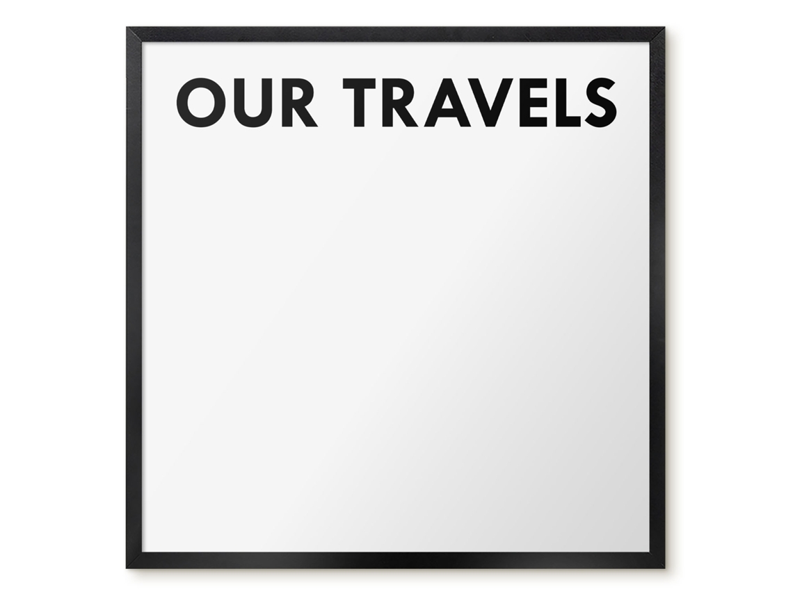 Magnetic Board Our Travels For The Living Room Espelharte (50x50 Cm)