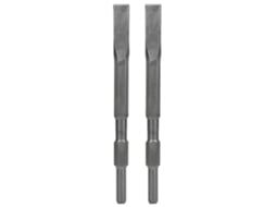 2 Peças De Cinzel Plano De Carbeto 17x280mm Para Concreto Metal Telhas Ferramenta Hexagonal