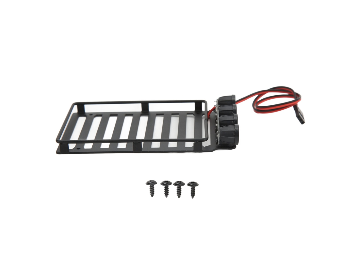 Mali carreira de Bagagem com Rack de Teto Rc com Luz Led para Crawler Axial Scx24 1/24