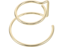 Suporte Decorativo Esférico Metal Dourado Duplo Cantos Arredondados Elegante Expositor Bolas Cristal 5 Ideal GOKOCO