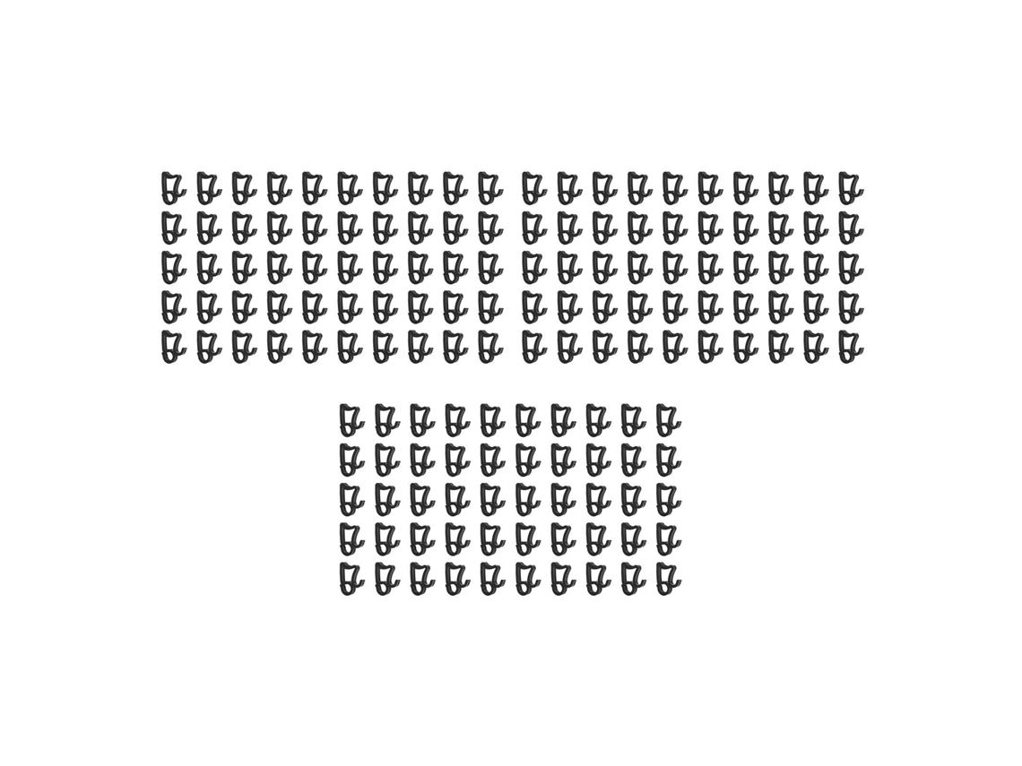 150 Clips De Luz Para Luces Navideñas, Resistentes À Água E Ao Gelo, De Plástico, Para Exterior, Para Halloween, Cor Preta.