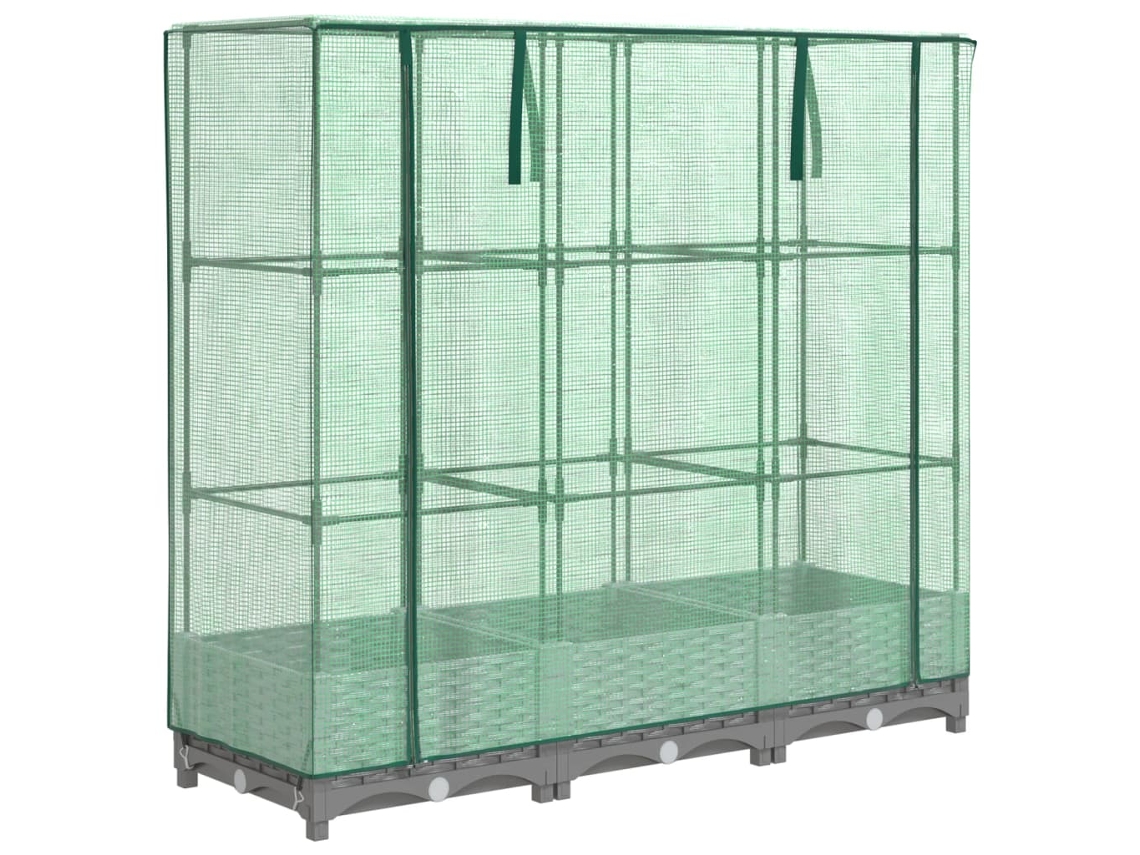 Raised Bed, Raised Beds Vidaxl Cinzeto Polipropileno (120 X 40 X 123 Cm)