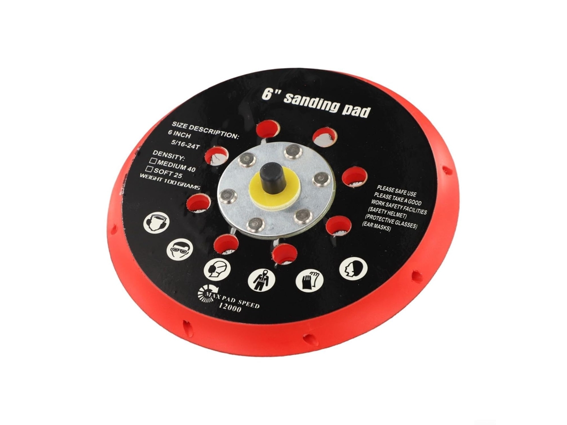 Disco De Lixa 150 Mm (6 Polegadas) Com 17 Furos Para Lixadeira