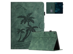 Capa de couro inteligente Webake para tablet com design de coqueiro