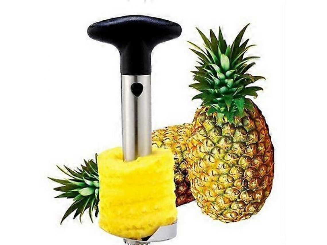 Descascador De Abacaxi, Utensílio De Cozinha Simples, Preto