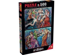 Puzzle Anatolian Notas Coloridas 2 X 500 Peças