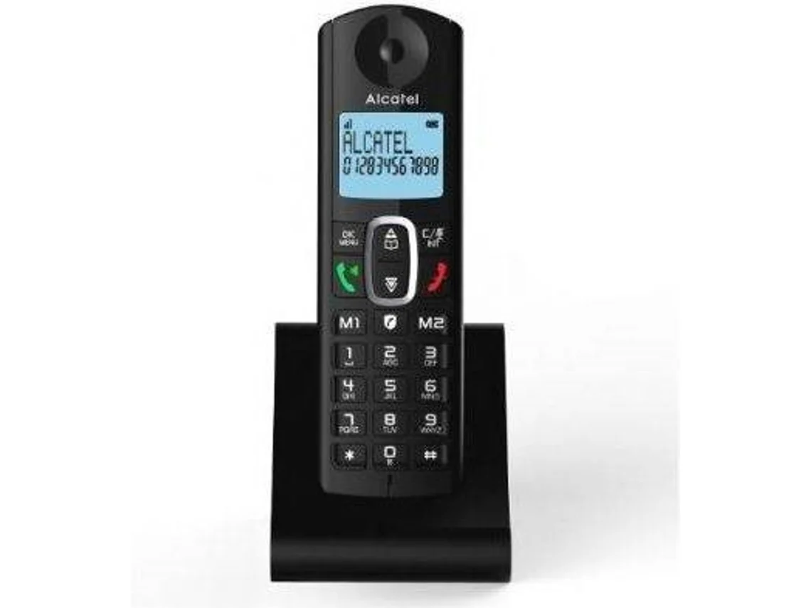 Telefone Fixo ALCATEL F860 BLK Preto (Outlet Caixa Aberta )