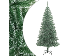 Vidaxl Árvore De Natal Artificial Com Flocos De Neve 240 Cm Verde