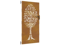 Garden Gate, Garden Gates Vidaxl Marrom Aço (85 X 175 Cm)