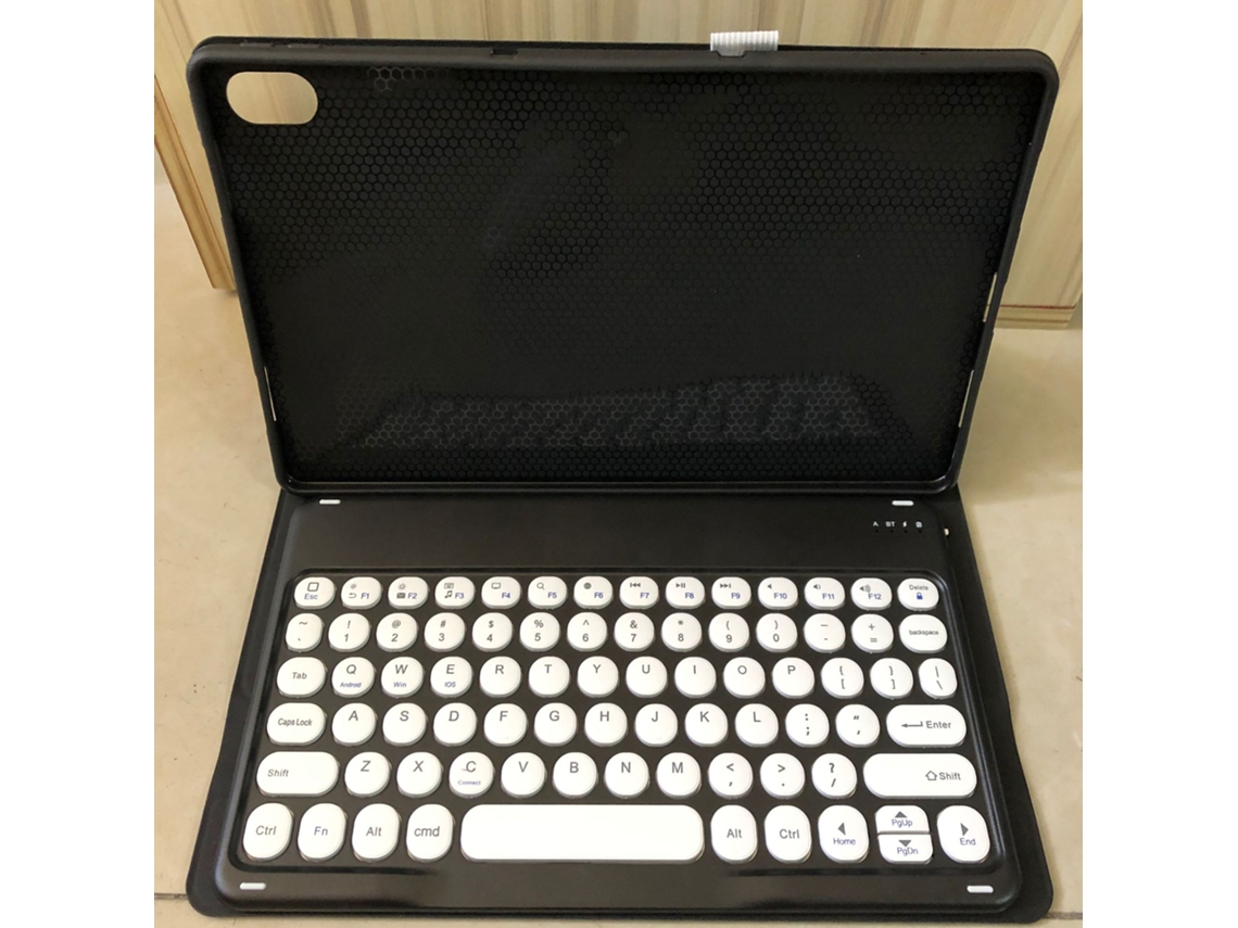 Capa Para Lenovo Idea Tab 11'' 2025, Com Teclado Inteligente Removível, Fina Em Pele. Preto Hexinyigjly