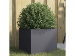 Vidaxl Vaso/floreira 32x30x29 Cm Aço Antracite