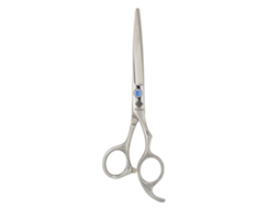 Tesoura plana em aço inoxidável 2026 para corte de cabelo, cabeleireiro e barbearia.